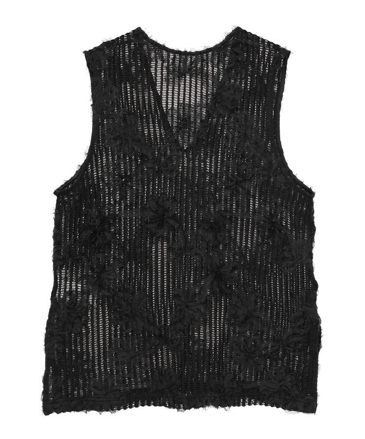 Green Parks「テープ刺繍レースベスト」|ベスト・ジレ|