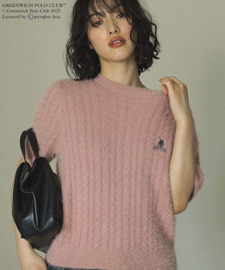Green Parks「GREENWICH POLO CLUB(TM)ニットプルオーバー」|ニット・セーター|Pink