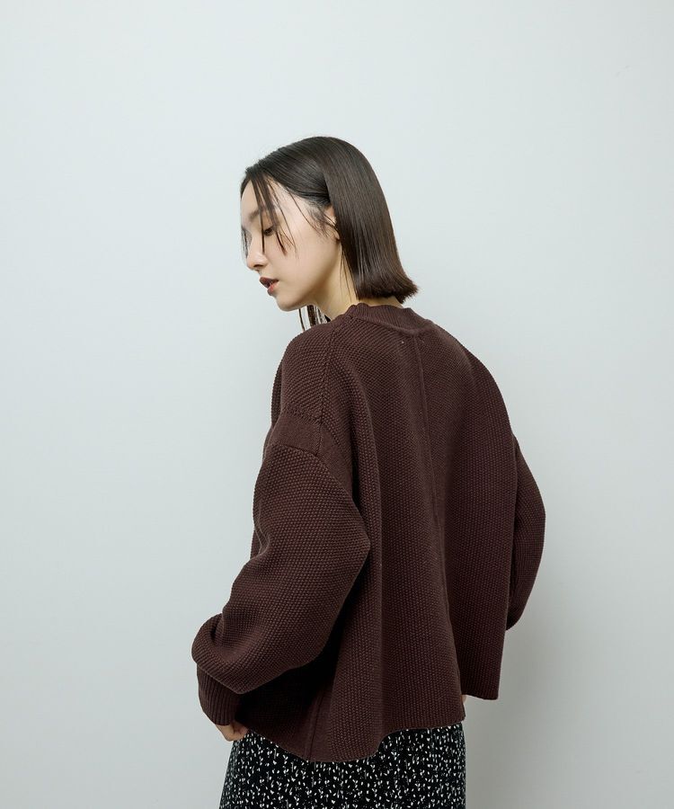 Green Parks「かのこ編モックネックニットプルオーバー」|ニット・セーター|