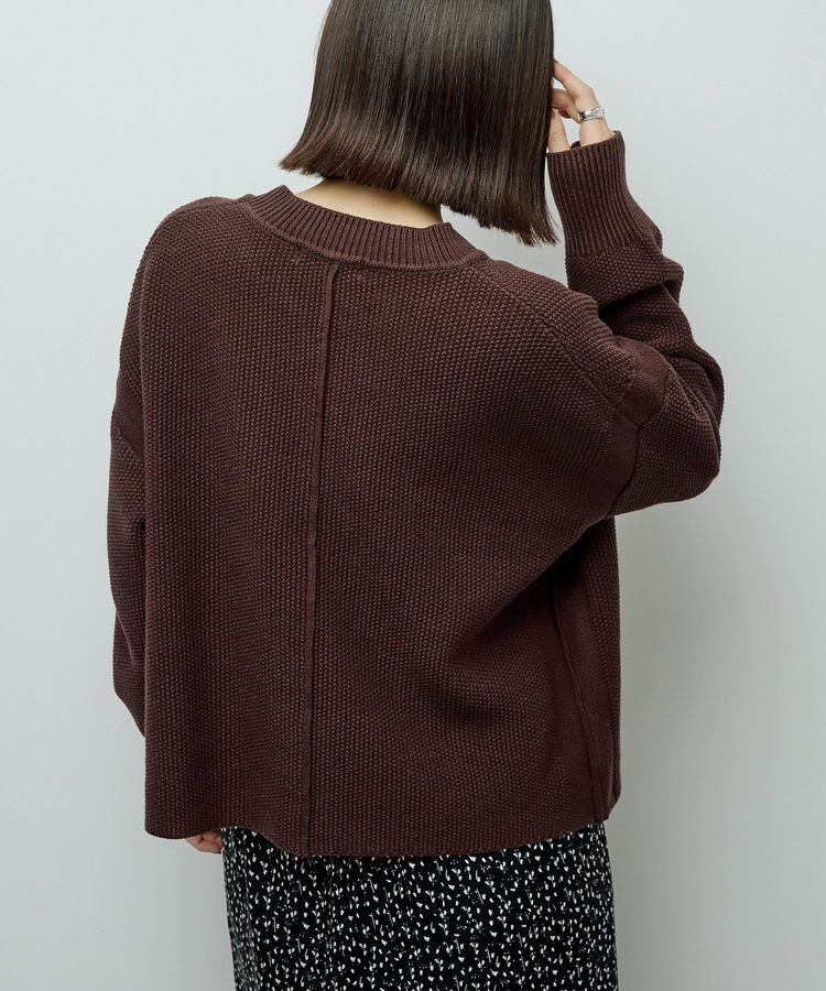 Green Parks「かのこ編モックネックニットプルオーバー」|ニット・セーター|