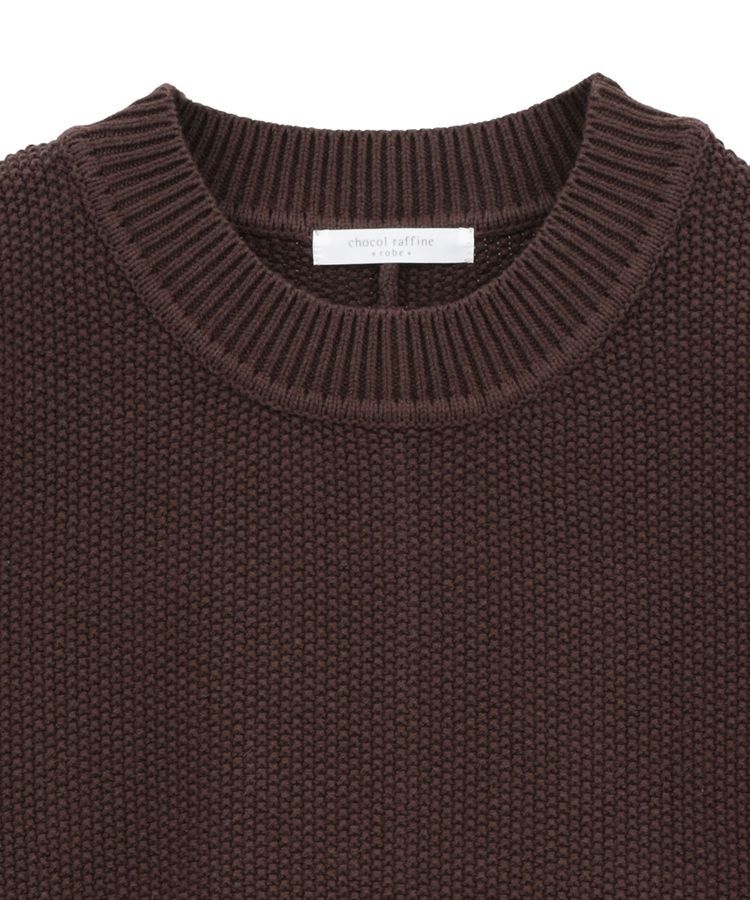 Green Parks「かのこ編モックネックニットプルオーバー」|ニット・セーター|
