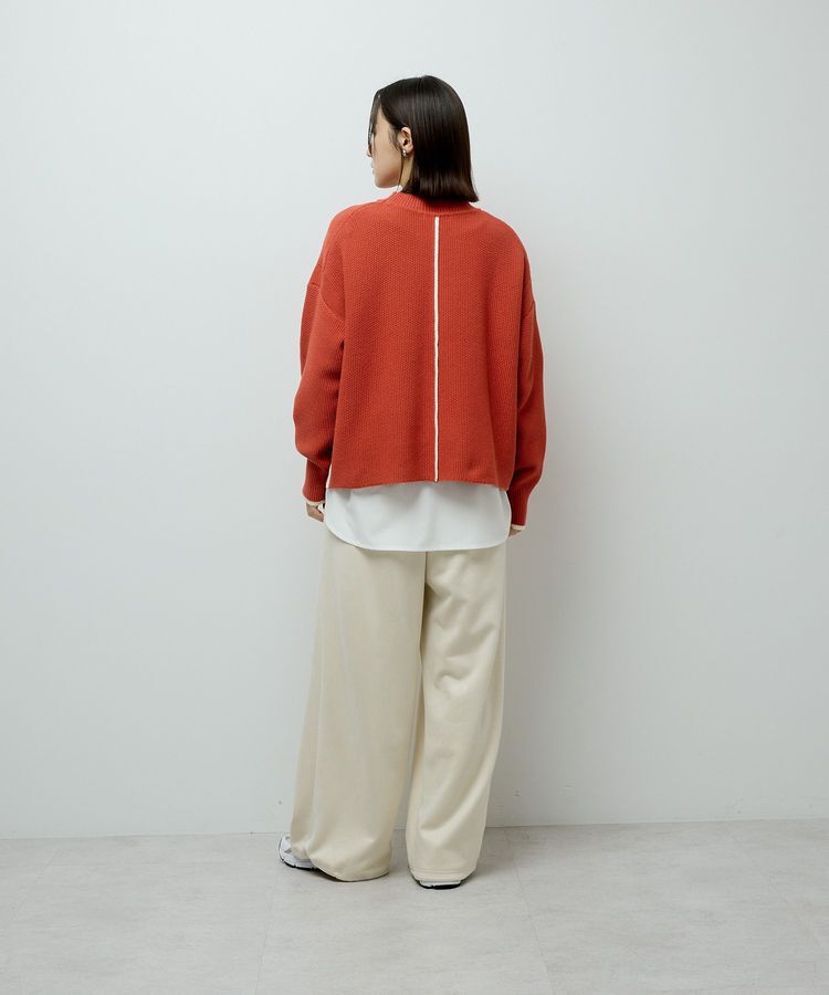 Green Parks「かのこ編モックネックニットプルオーバー」|ニット・セーター|