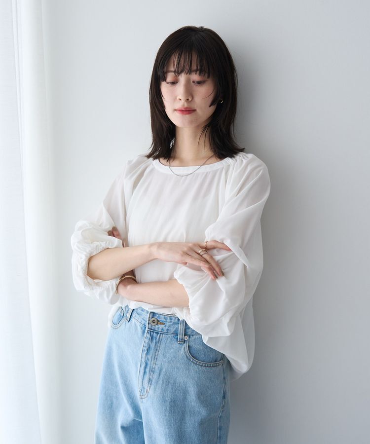YECCA VECCA「ホイップスリーブブラウス」|シャツ・ブラウス|