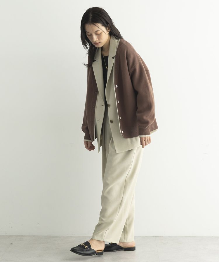 GARAGE OF GOOD CLOTHING「配色リブダブルジャガードカーディガン」|カーディガン|