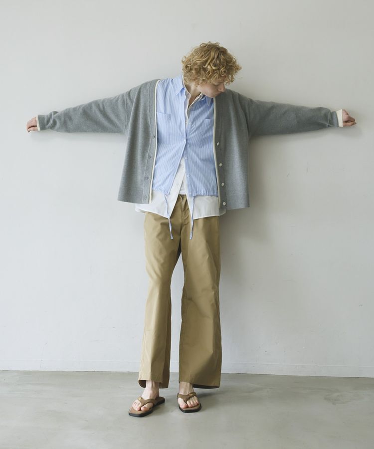 GARAGE OF GOOD CLOTHING「配色リブダブルジャガードカーディガン」|カーディガン|