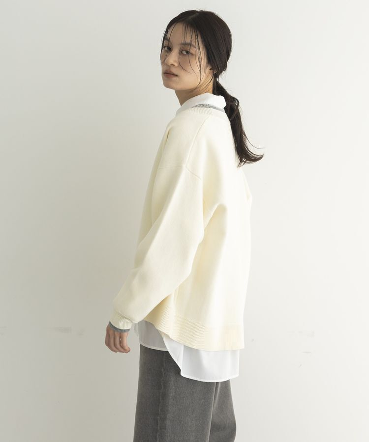 GARAGE OF GOOD CLOTHING「配色リブダブルジャガードカーディガン」|カーディガン|