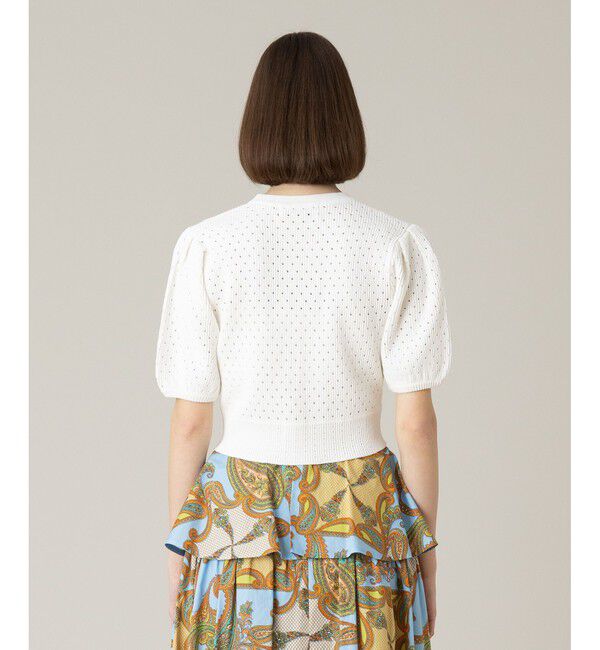 LOULOU WILLOUGHBY「【LOULOU WILLOUGHBY】アイレットポインテールカーディガン」|カーディガン|