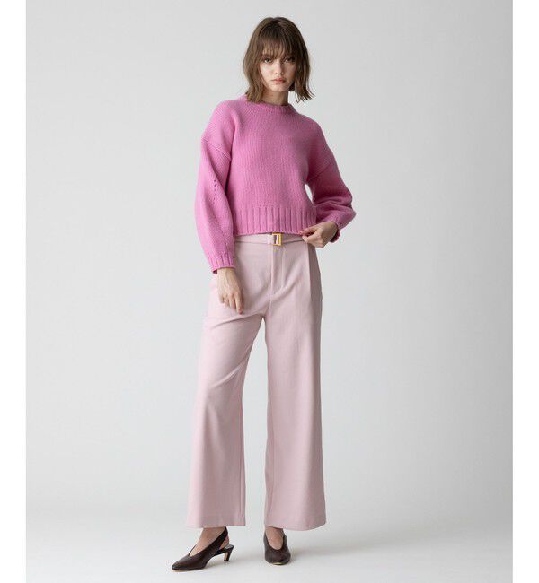 allureville「ウールライクフランネルヨークレスパンツ」|サルエル|