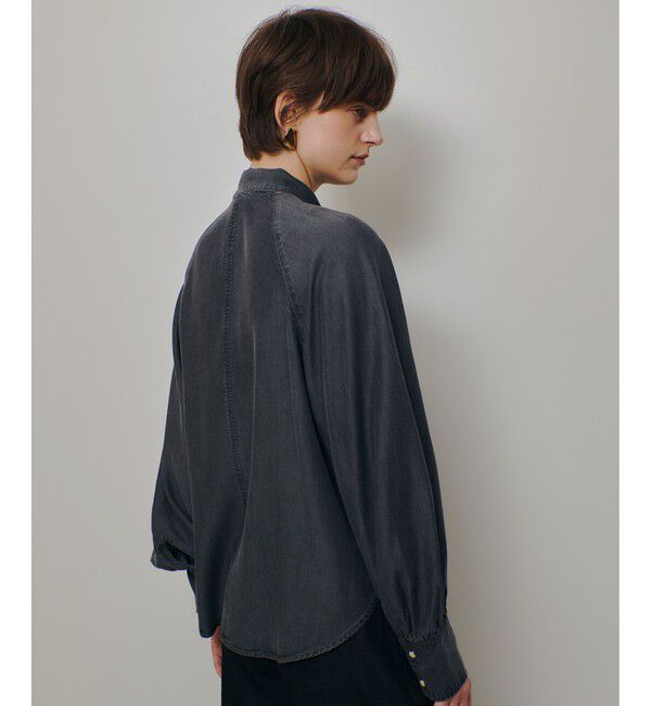 allureville「〈WEB・一部店舗別注〉デニムボウブラウス」|シャツ・ブラウス|