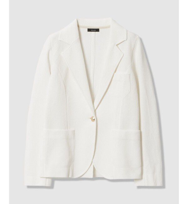 allureville「カノコストレッチニットジャケット」|テーラードジャケット|