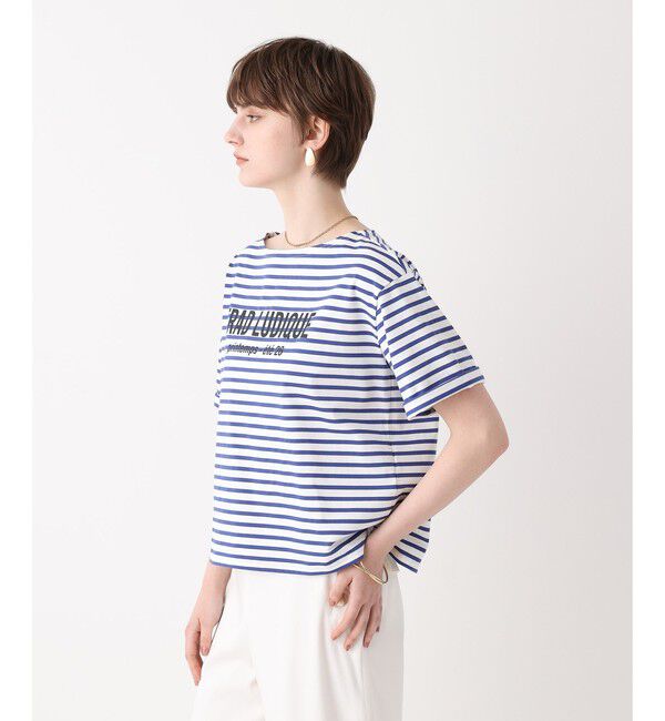 allureville「ボーダーロゴＴ」|Tシャツ・カットソー|