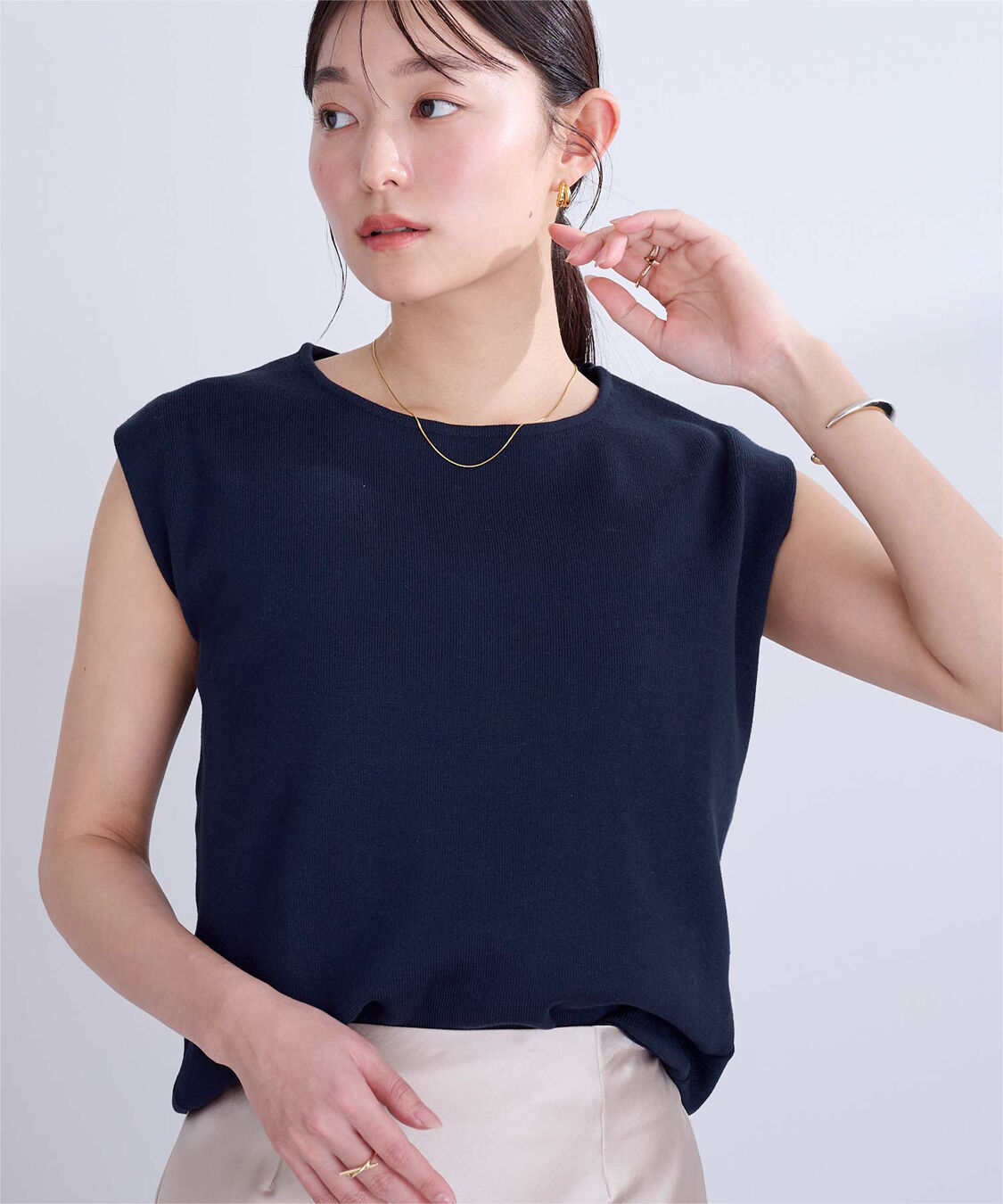 ur's「フレンチスリーブニットトップス」|ニット・セーター|