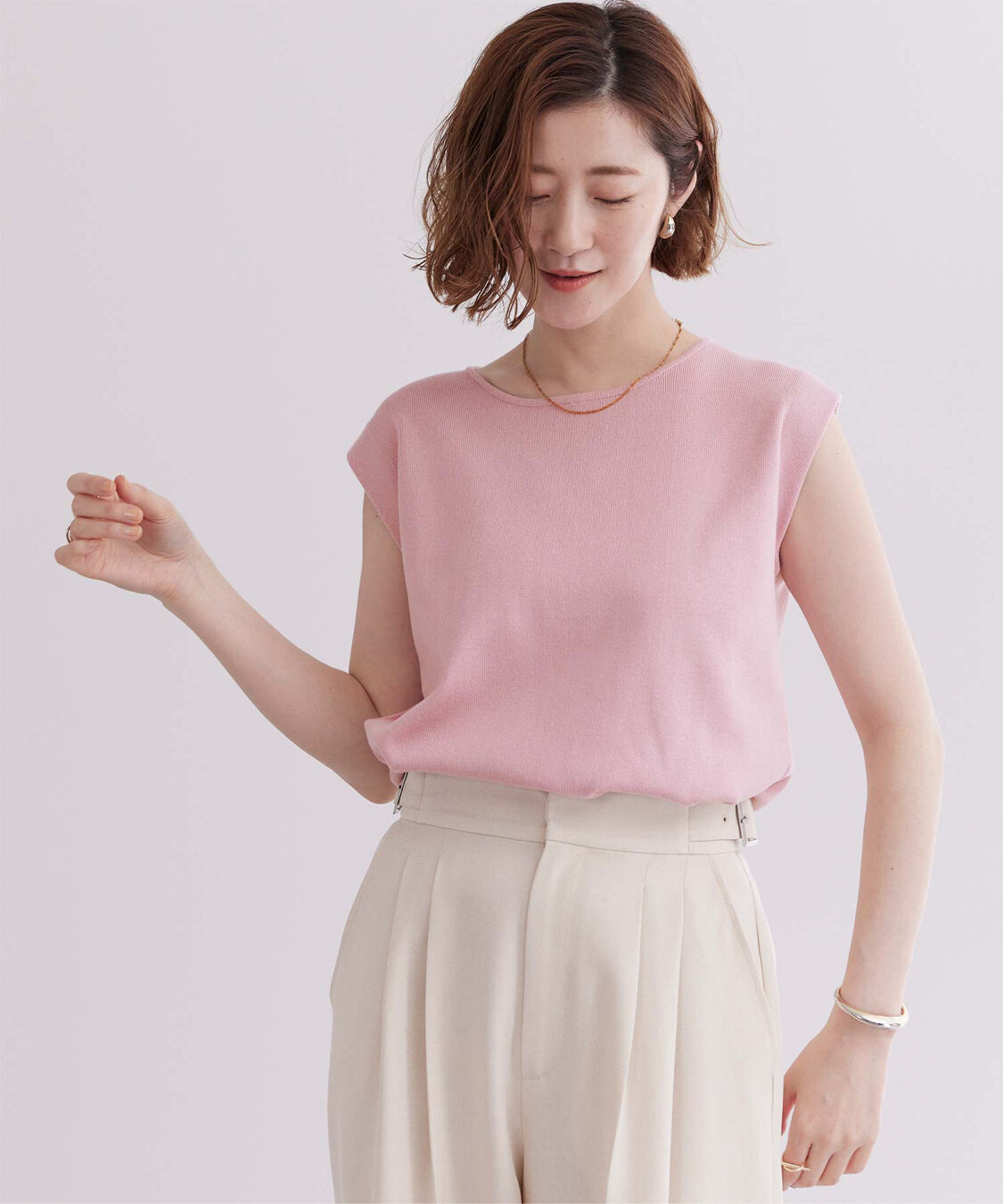 ur's「フレンチスリーブニットトップス」|ニット・セーター|