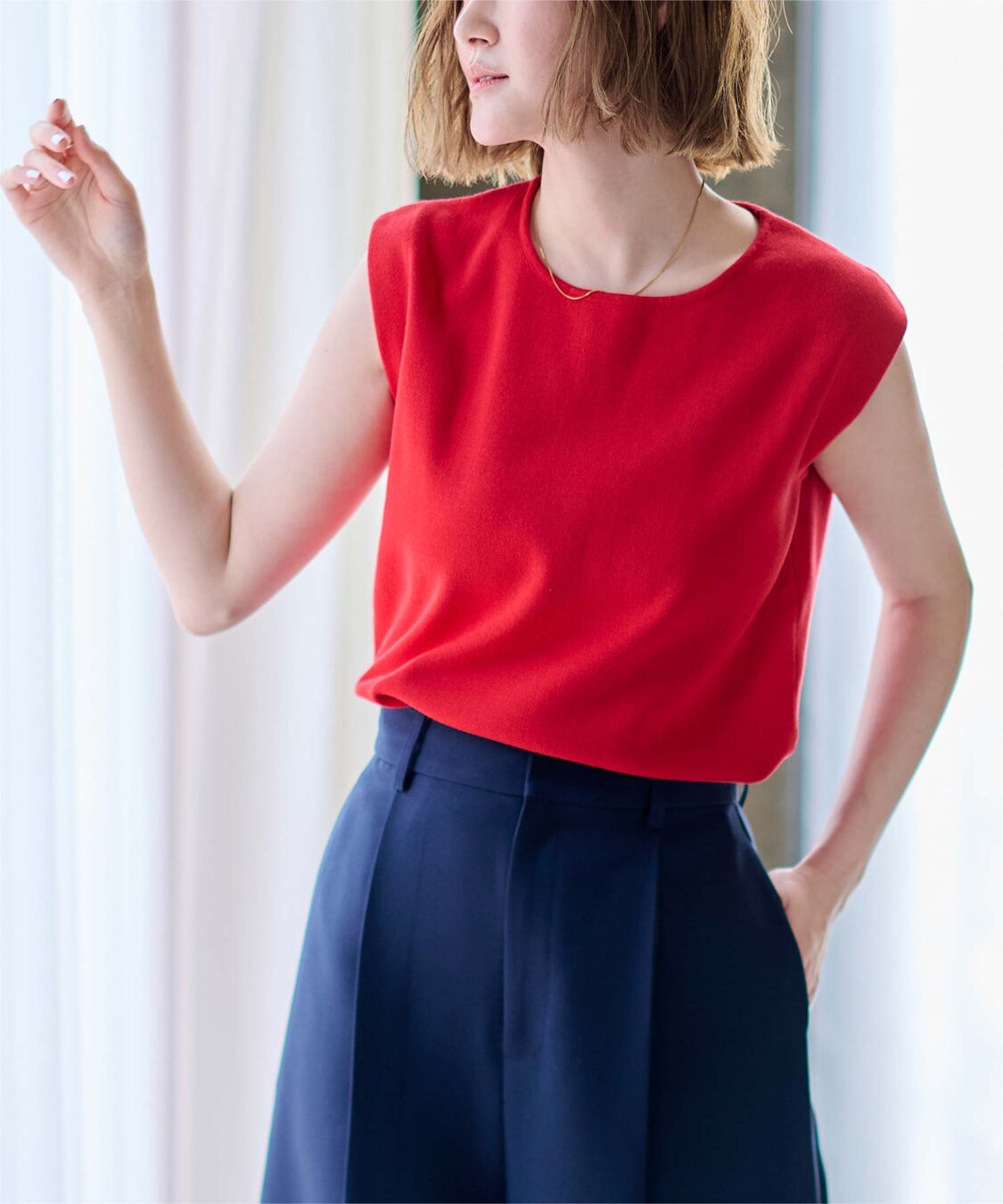 ur's「フレンチスリーブニットトップス」|ニット・セーター|