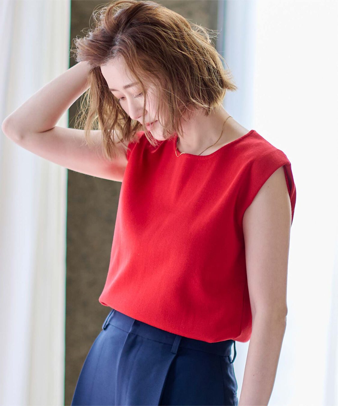 ur's「フレンチスリーブニットトップス」|ニット・セーター|