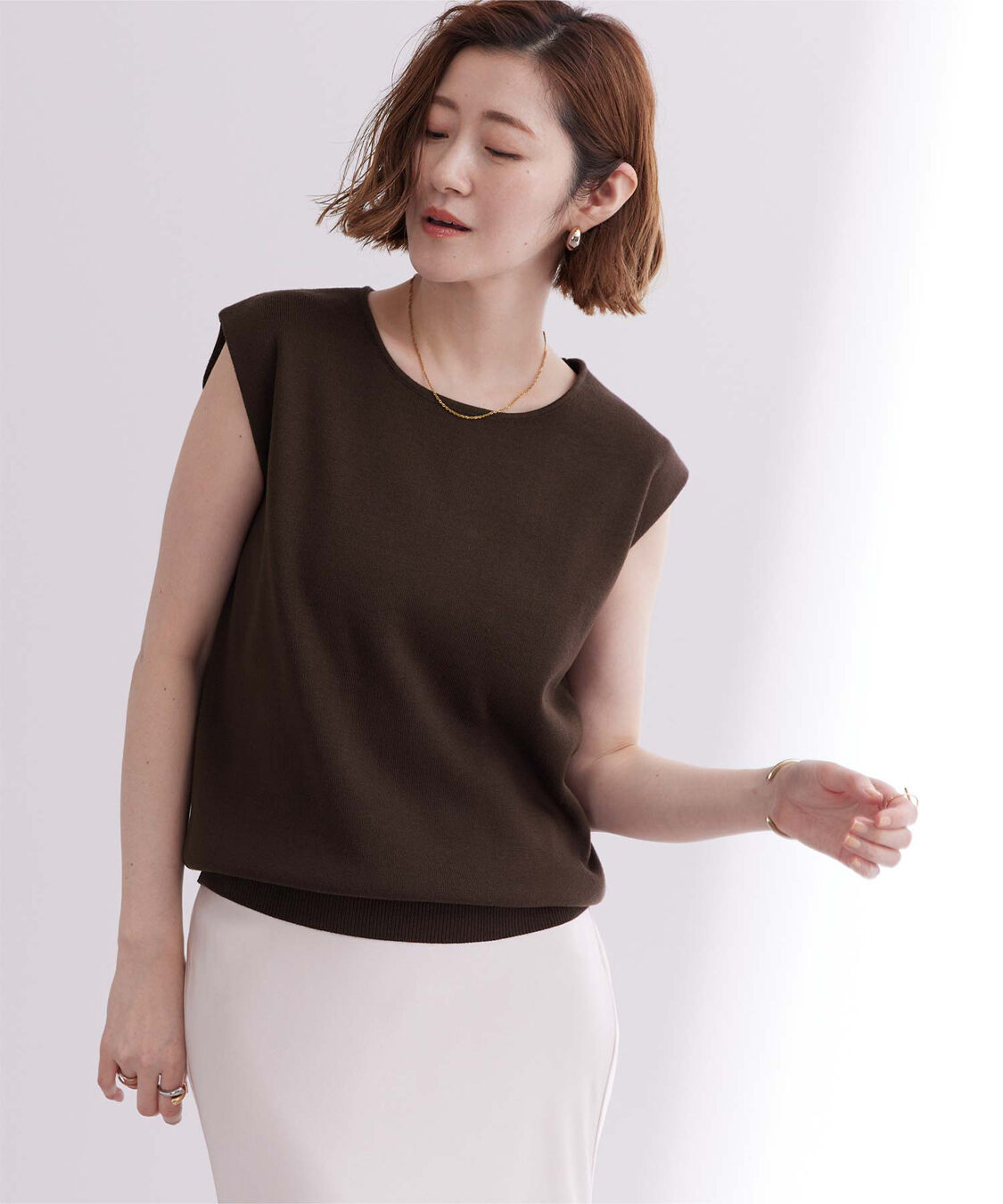 ur's「フレンチスリーブニットトップス」|ニット・セーター|