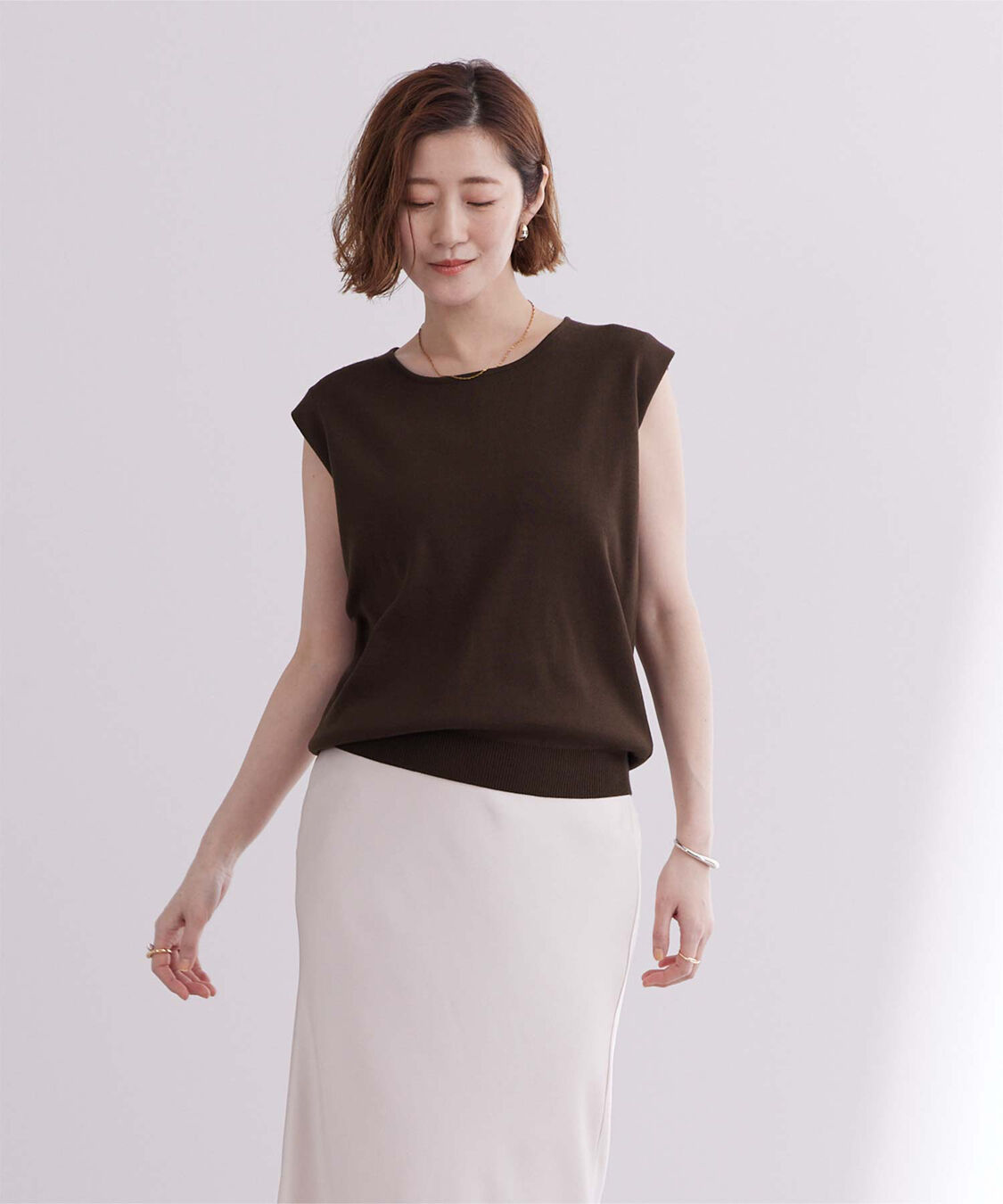 ur's「フレンチスリーブニットトップス」|ニット・セーター|