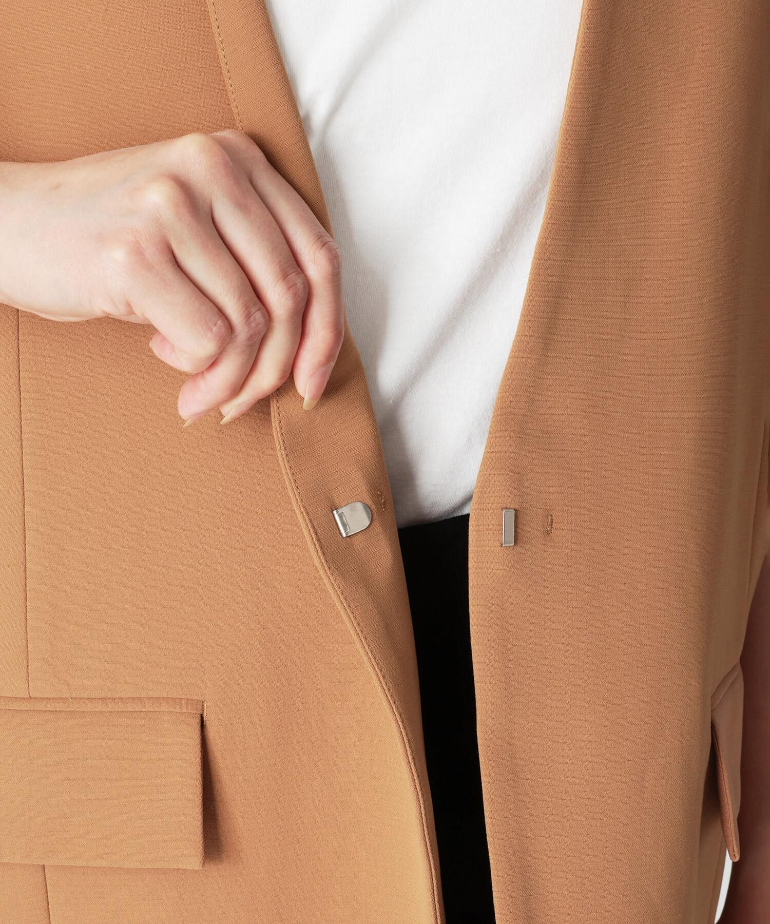 BABYLONE「コットンダブルクロスジレ」|テーラードジャケット|