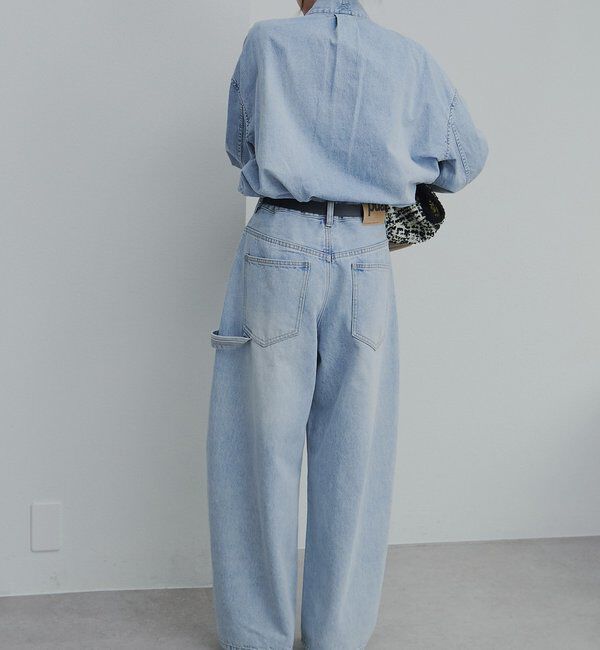  「デニムリボンタイブラウス」|プルオーバー|