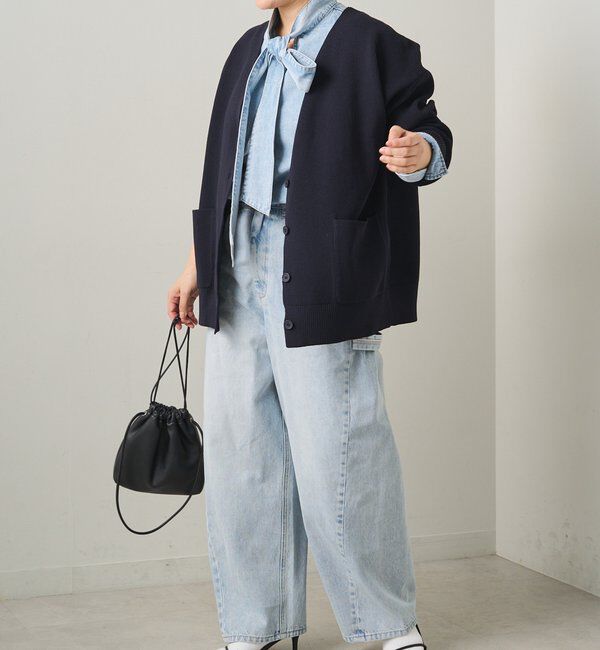  「デニムリボンタイブラウス」|プルオーバー|