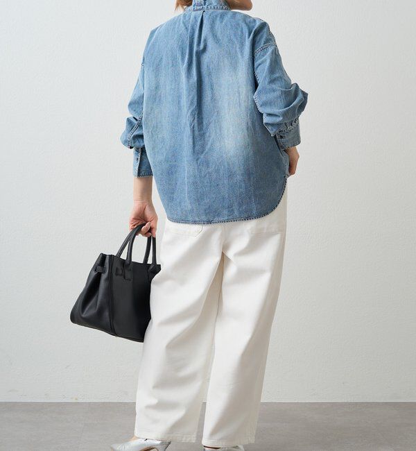  「デニムリボンタイブラウス」|プルオーバー|