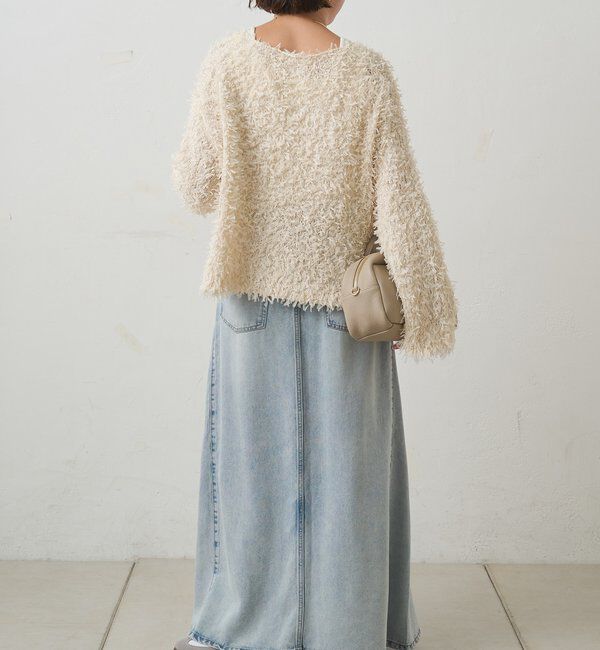  「リボンヤーンニットプルオーバー」|ニット・セーター|