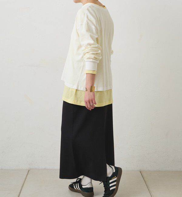  「前後2WAYシアーワッフルカットソー」|プルオーバー|