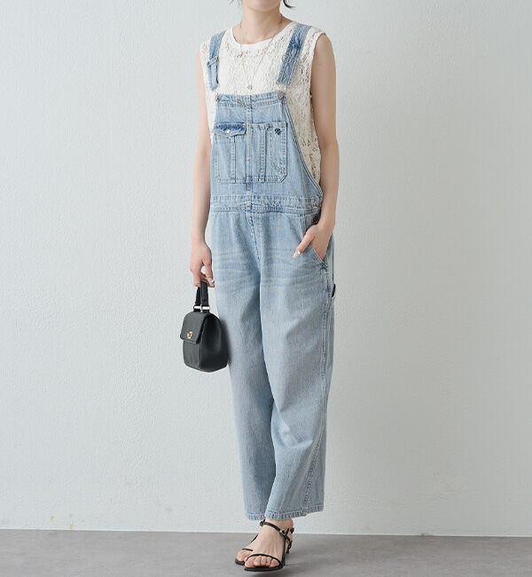  「綿麻デニムサロペット」|その他|
