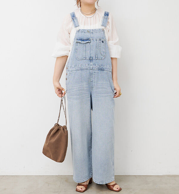  「綿麻デニムサロペット」|その他|