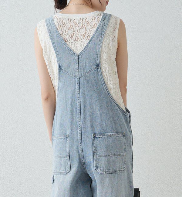  「綿麻デニムサロペット」|その他|