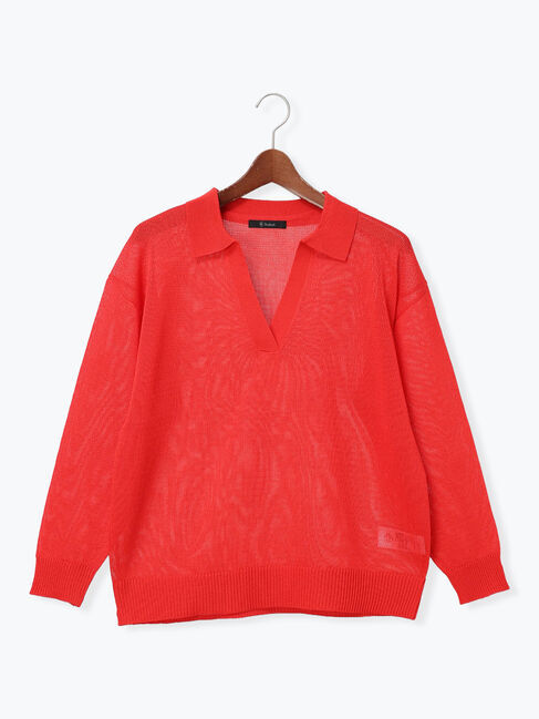 Te chichi「メッシュスキッパーポロニット」|ニット・セーター|