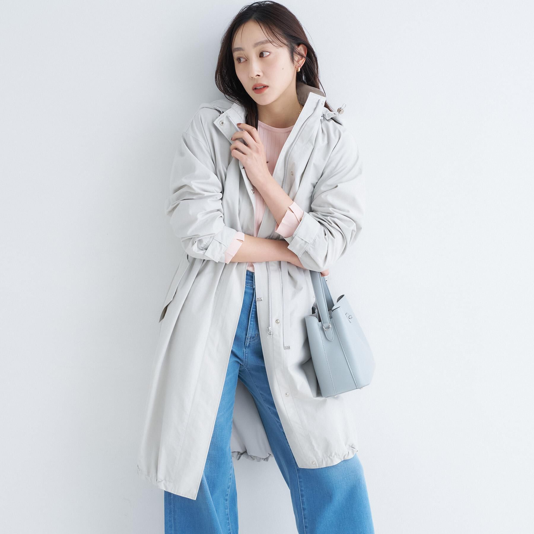 UNTITLED「【2WAY/洗える/はっ水】グログランモッズコート」|ミリタリー・モッズコート|ライトグレー(011