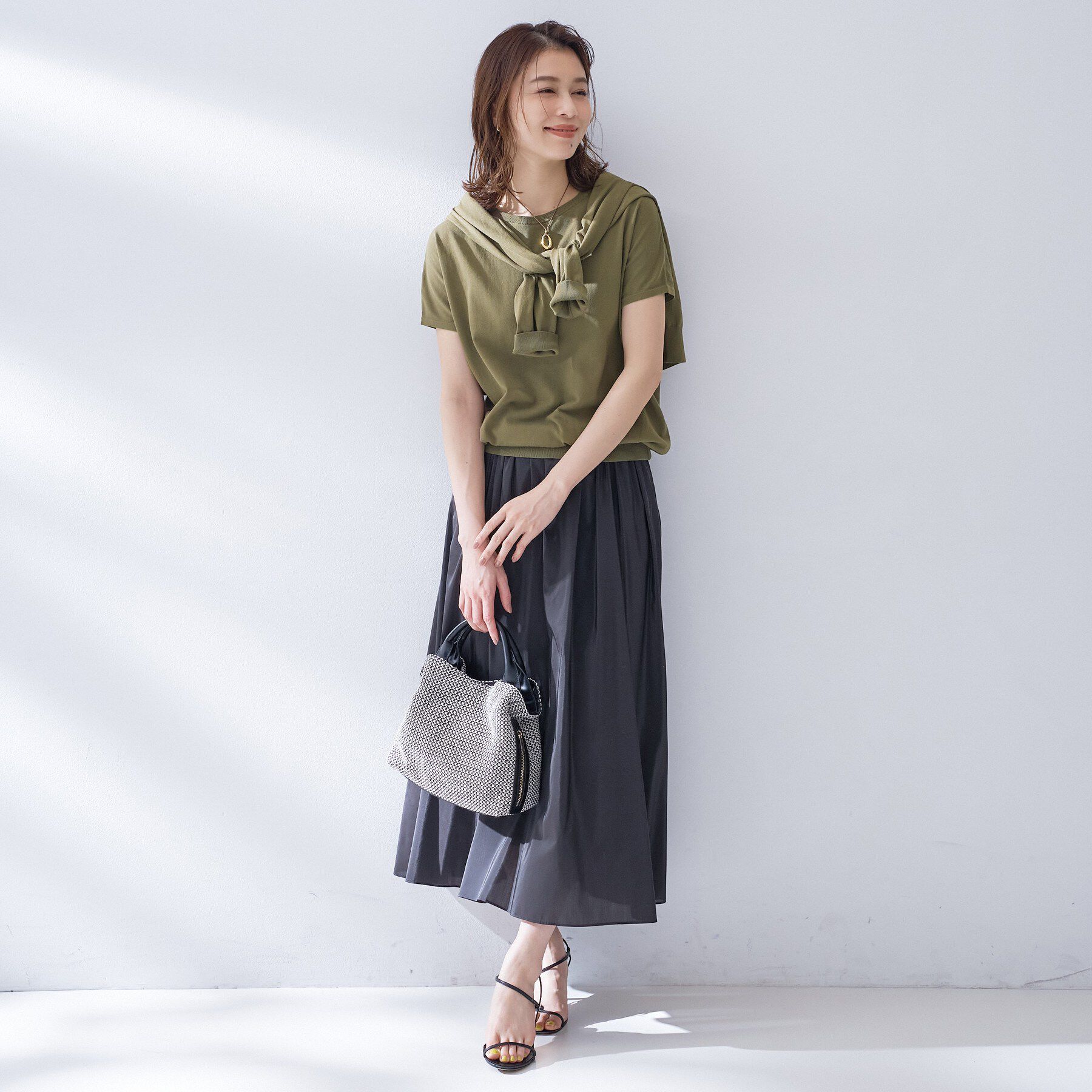 UNTITLED「コットンベーシックニット」|ニット・セーター|