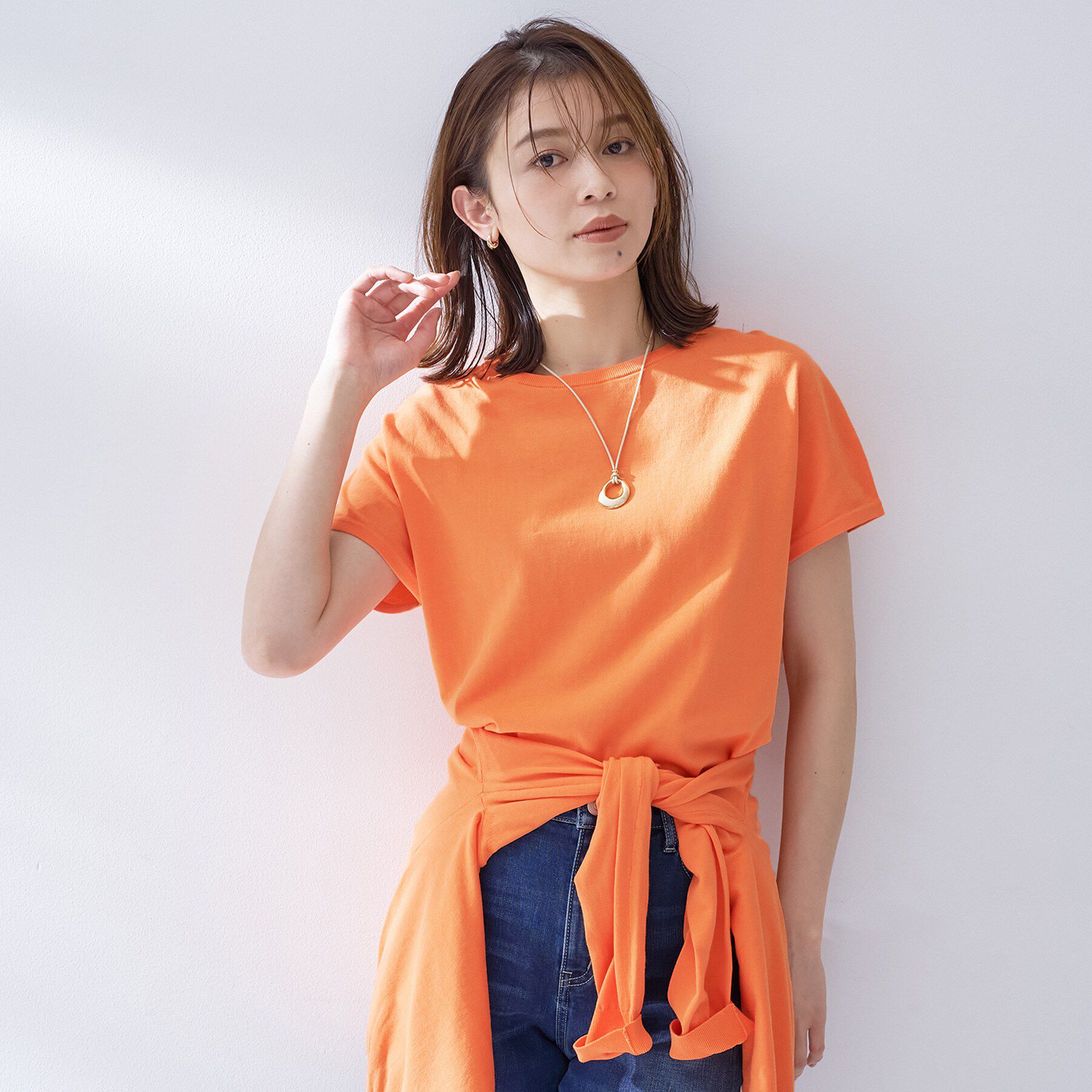 UNTITLED「コットンベーシックニット」|ニット・セーター|