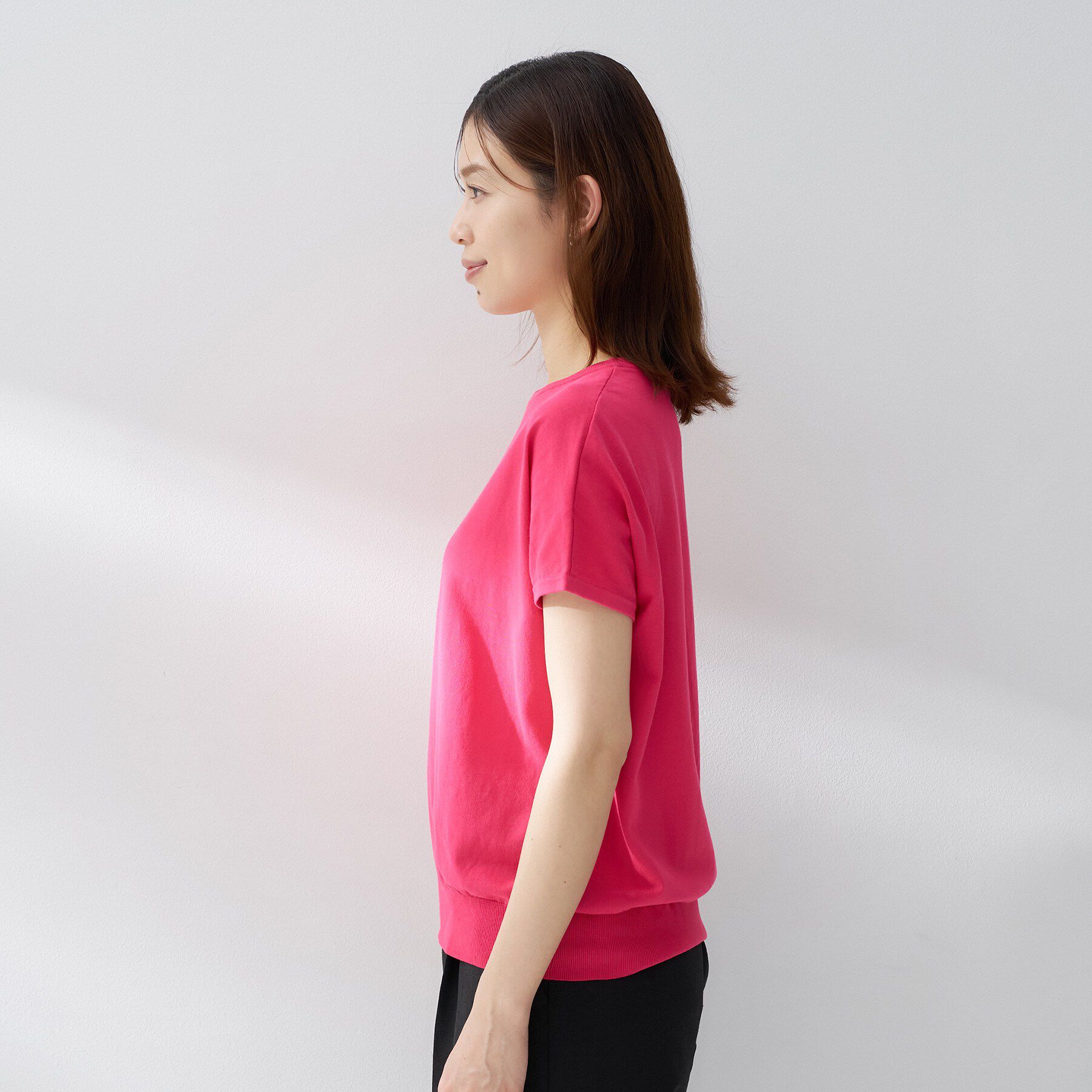 UNTITLED「コットンベーシックニット」|ニット・セーター|