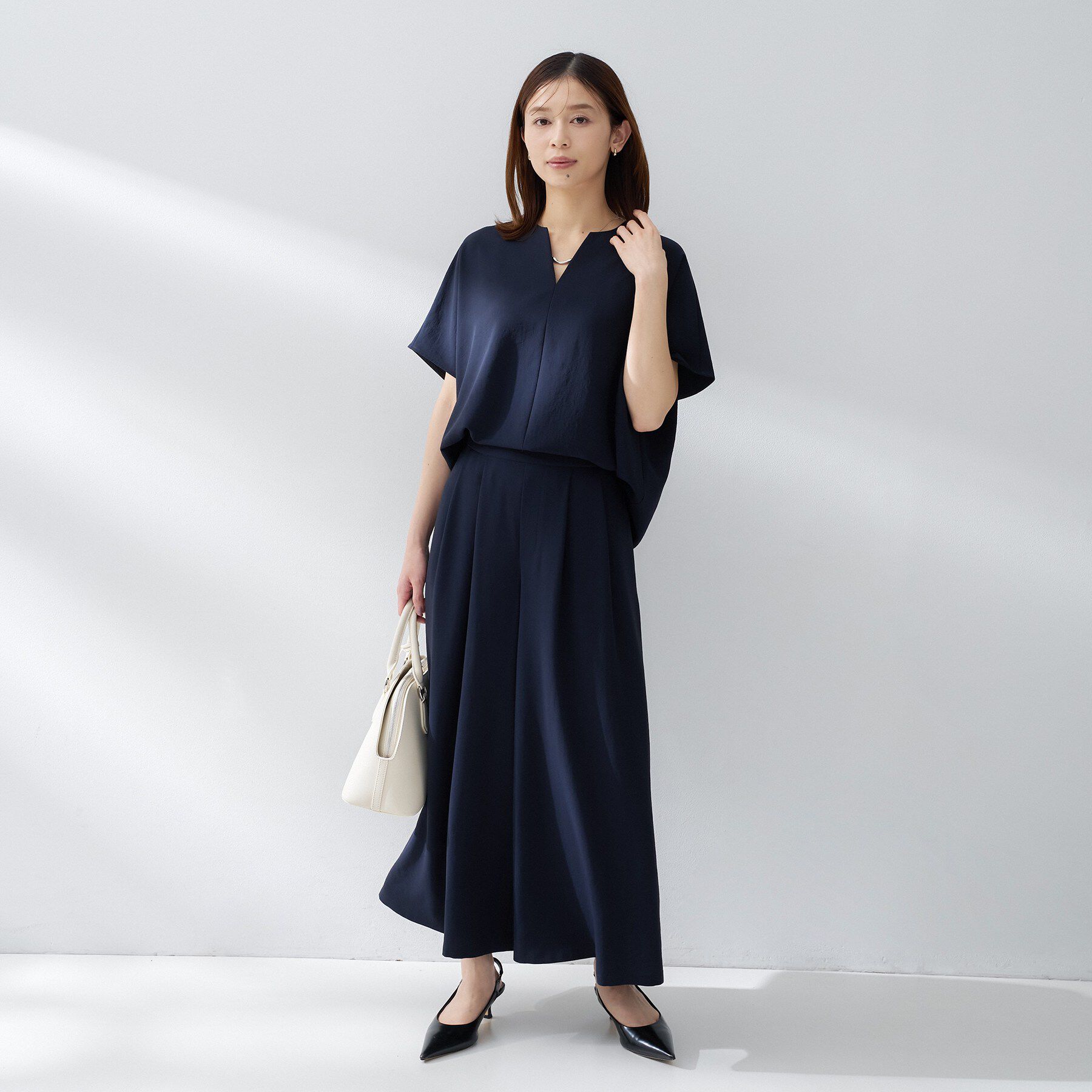 UNTITLED「【夏の名品セットアップが今年も登場！/はっ水/遮熱】リラクミスト ガウチョパンツ」|その他|