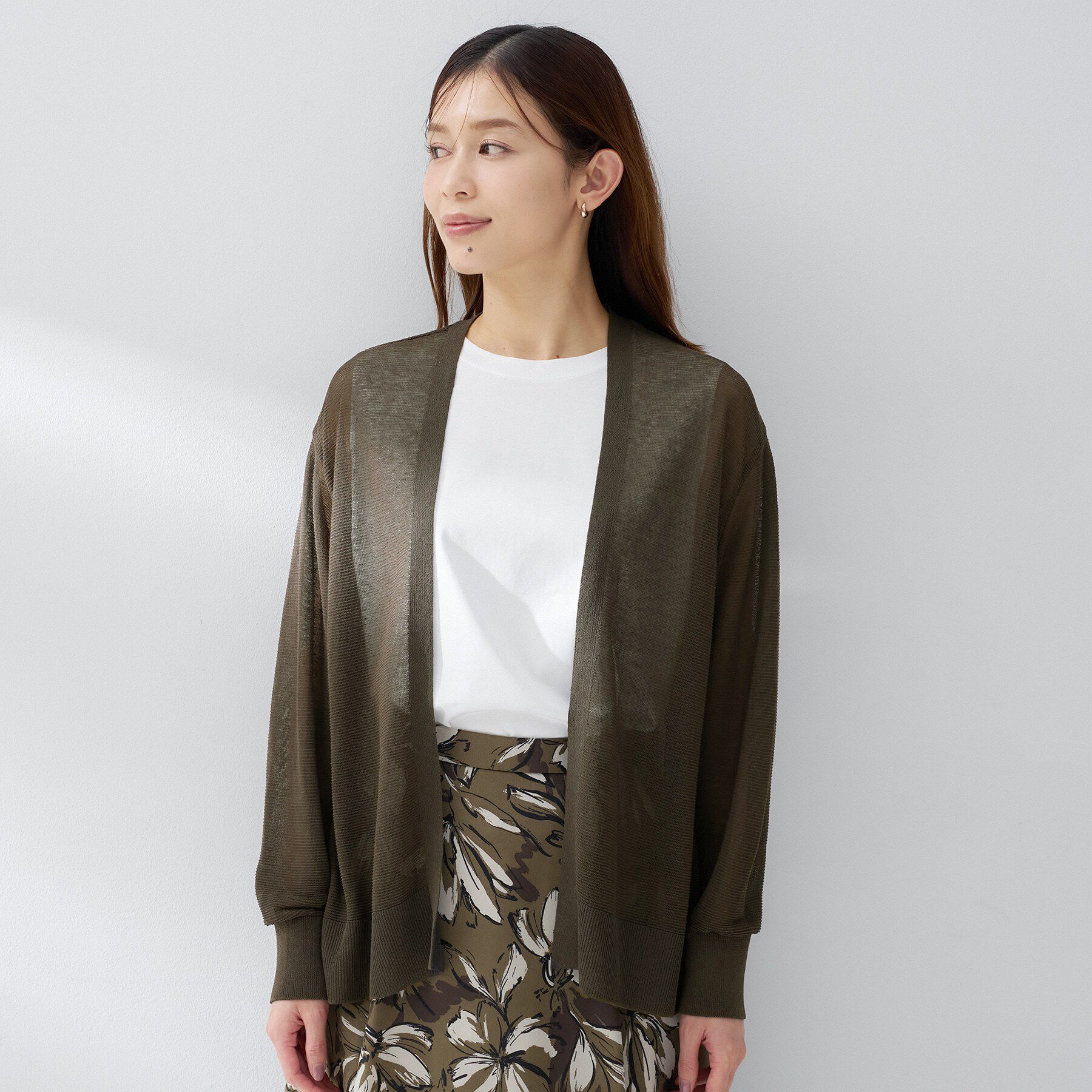 UNTITLED「コットンリネンカーディガン」|カーディガン|