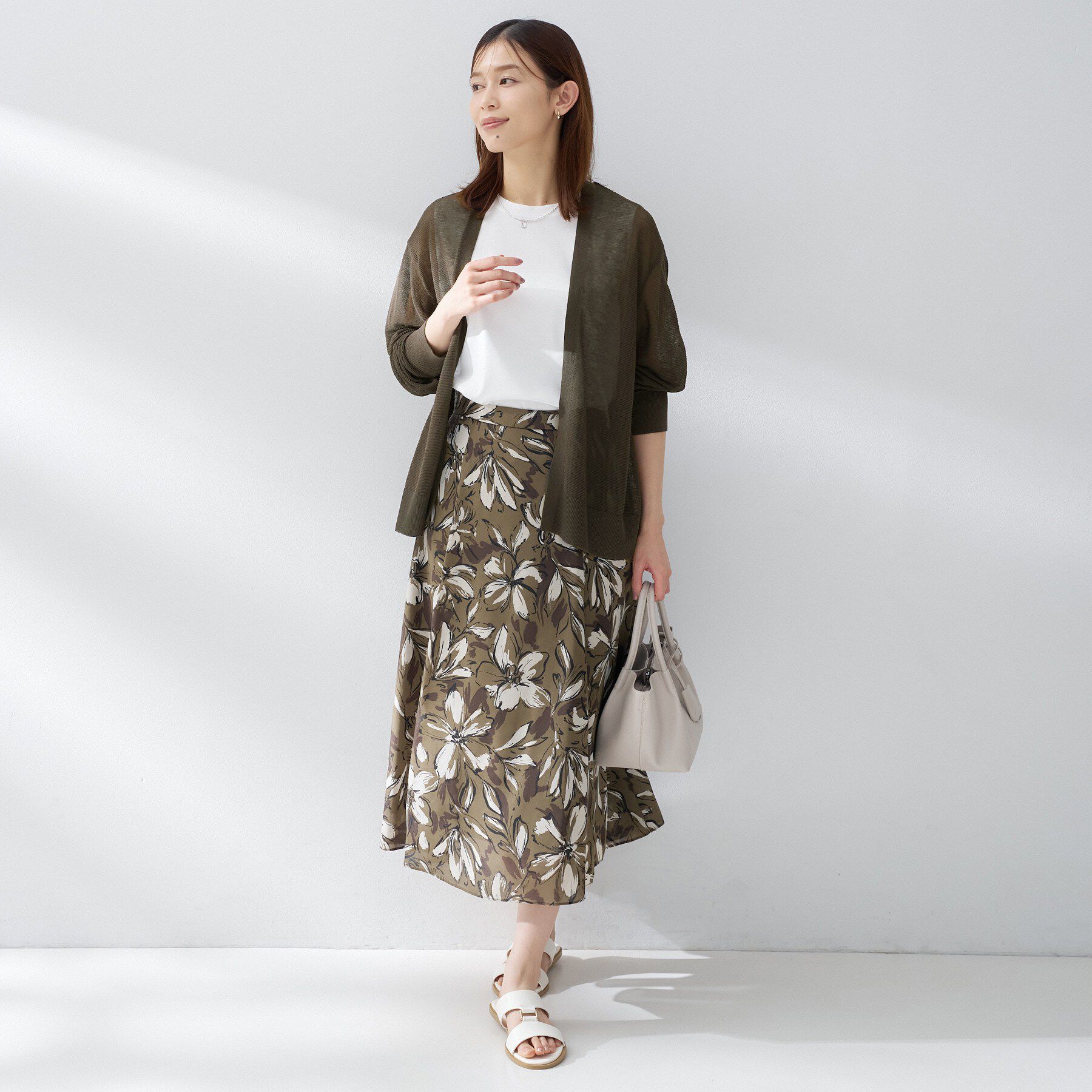 UNTITLED「コットンリネンカーディガン」|カーディガン|