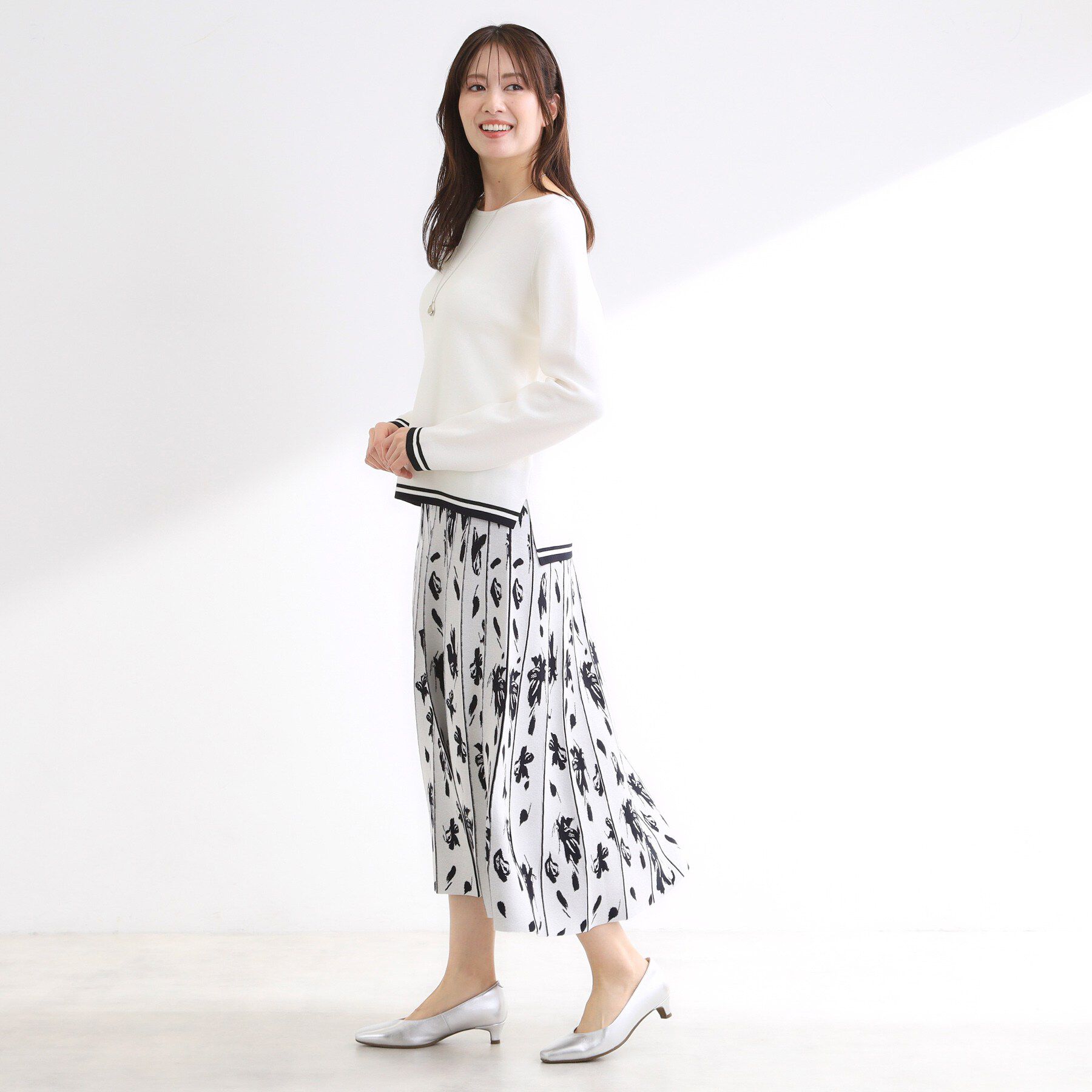 Reflect「【セットアップ可】ダブルジャカードニットプルオーバー」|ニット・セーター|