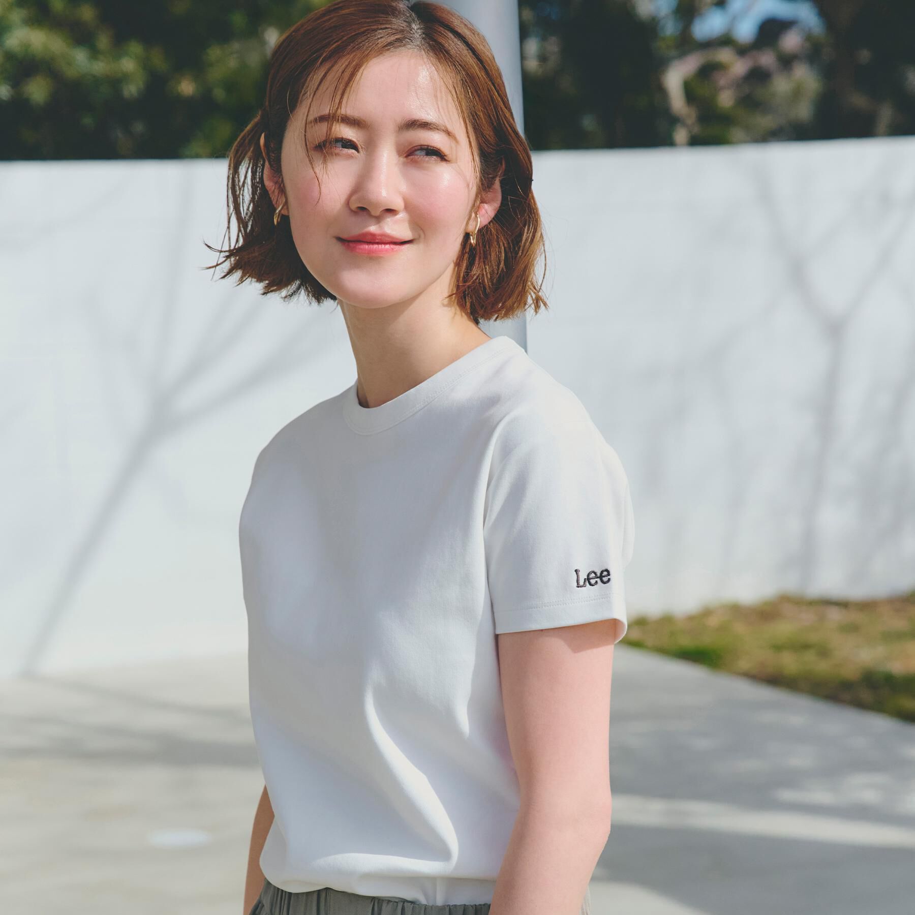 grove「【Lee&times;grove別注】COMPACT FIT TEE」|Tシャツ・カットソー|オフホワイト(003