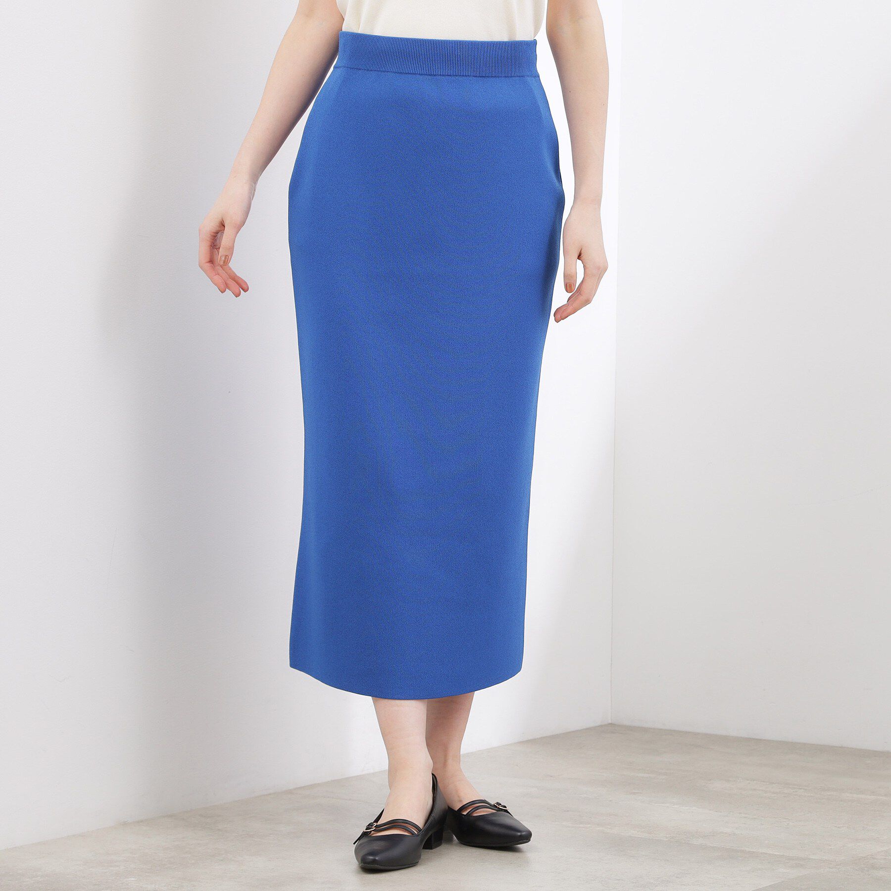 grove「【貴島明日香さん着用】洗濯機で洗えるニットナロースカート」|スカート|