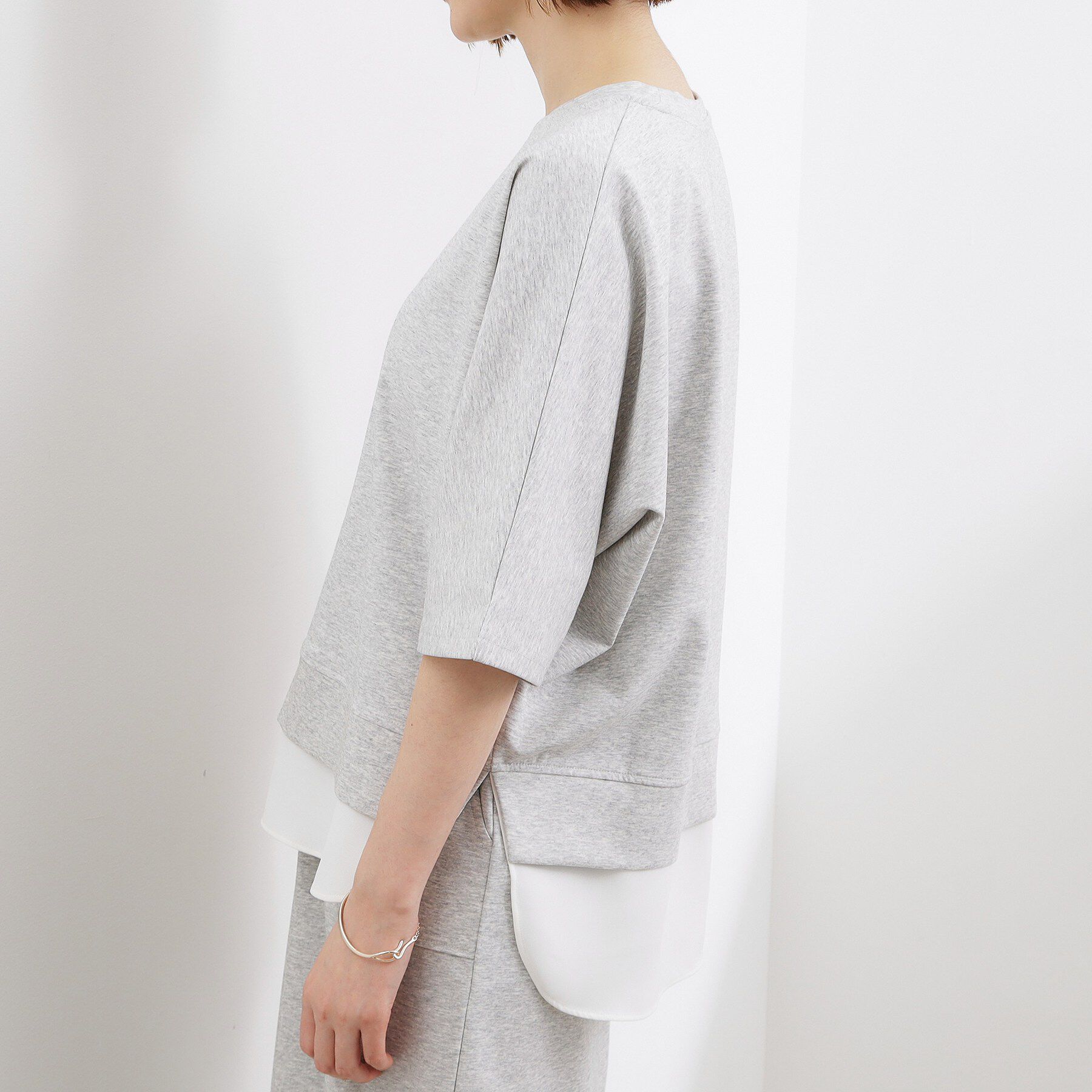 grove「【時短コーデ】シルキーポンチレイヤード風セットアップ」|スーツ|