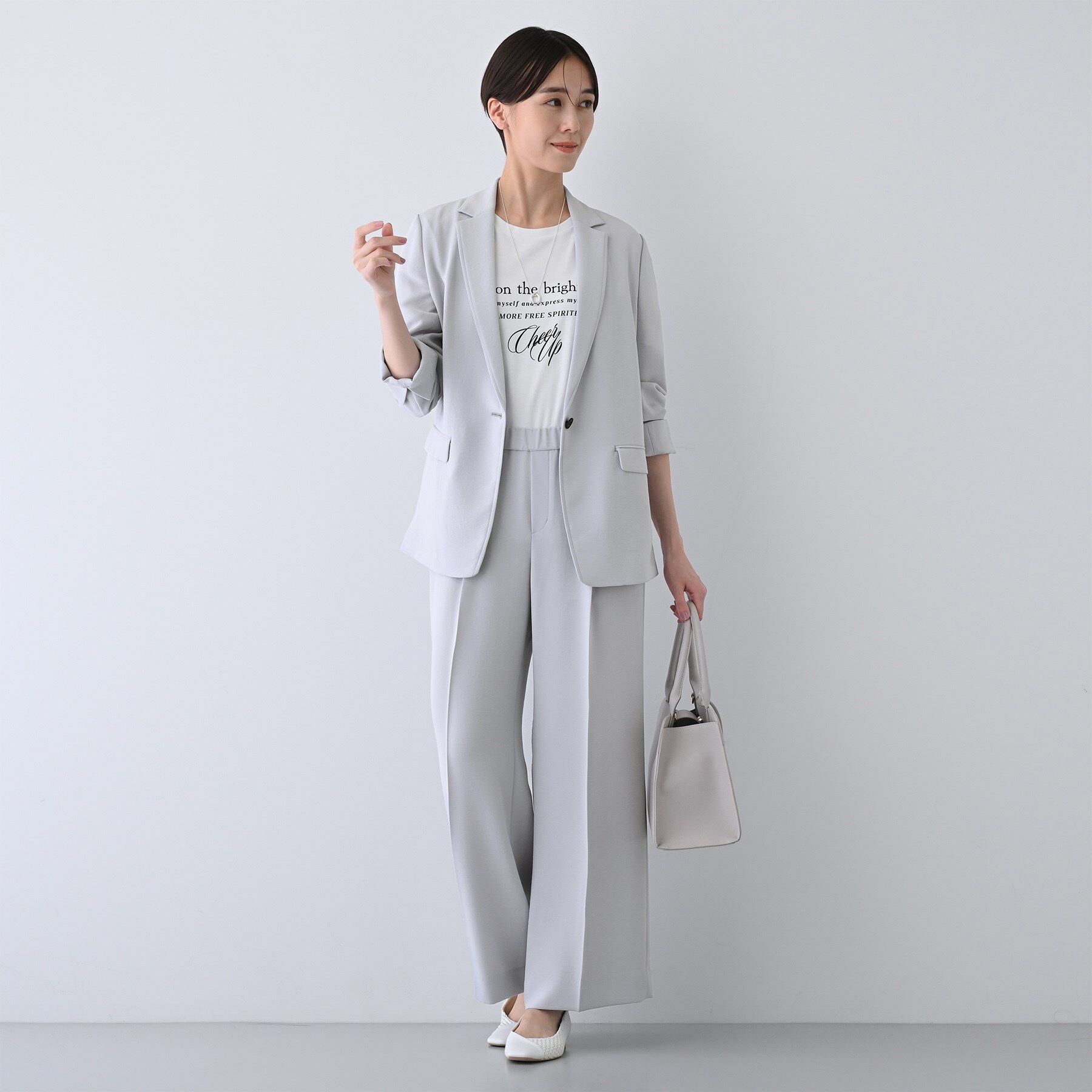 INDIVI「【着る日傘/遮熱/UVケア】ナローテーラードカラージャケット」|スーツ|