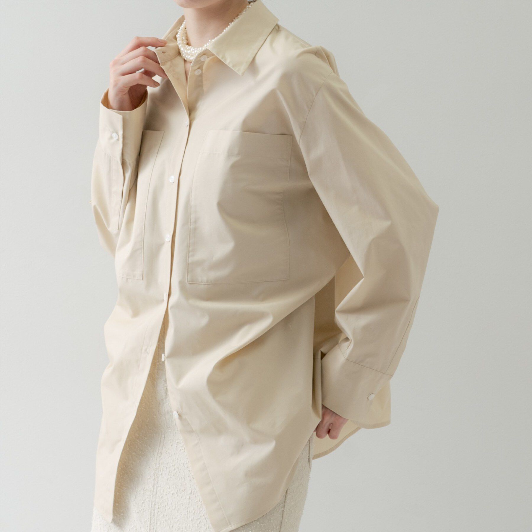 GALLEST「Timeless｜ビッグポケットフォルムシャツ【接触冷感】」|シャツ・ブラウス|