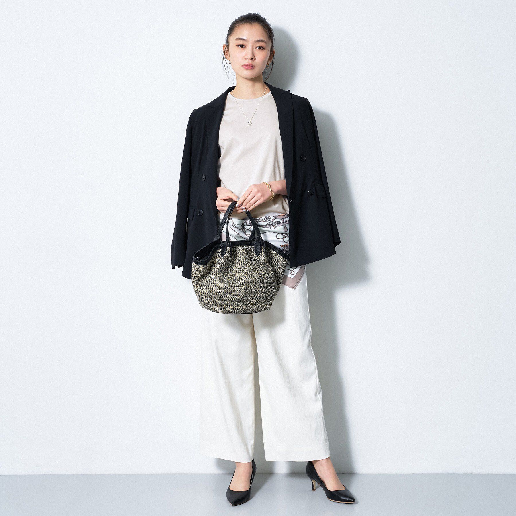 INDIVI「【汗ジミ防止／褒められTシャツ】上品カジュアル！ドルマンTシャツ」|Tシャツ・カットソー|