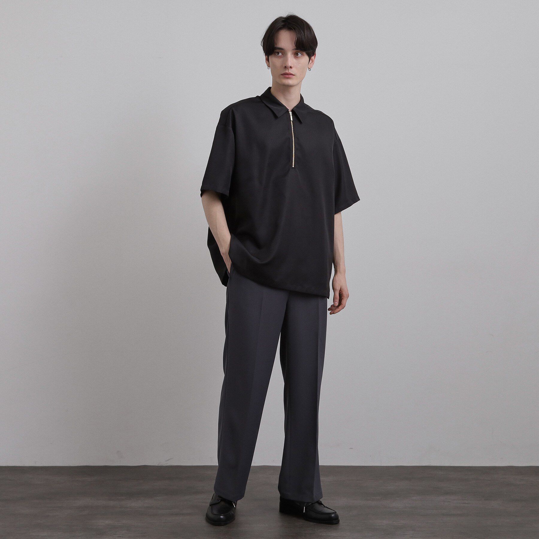 tk.TAKEO KIKUCHI「配色ハーフジップシャツ」|シャツ・ブラウス|