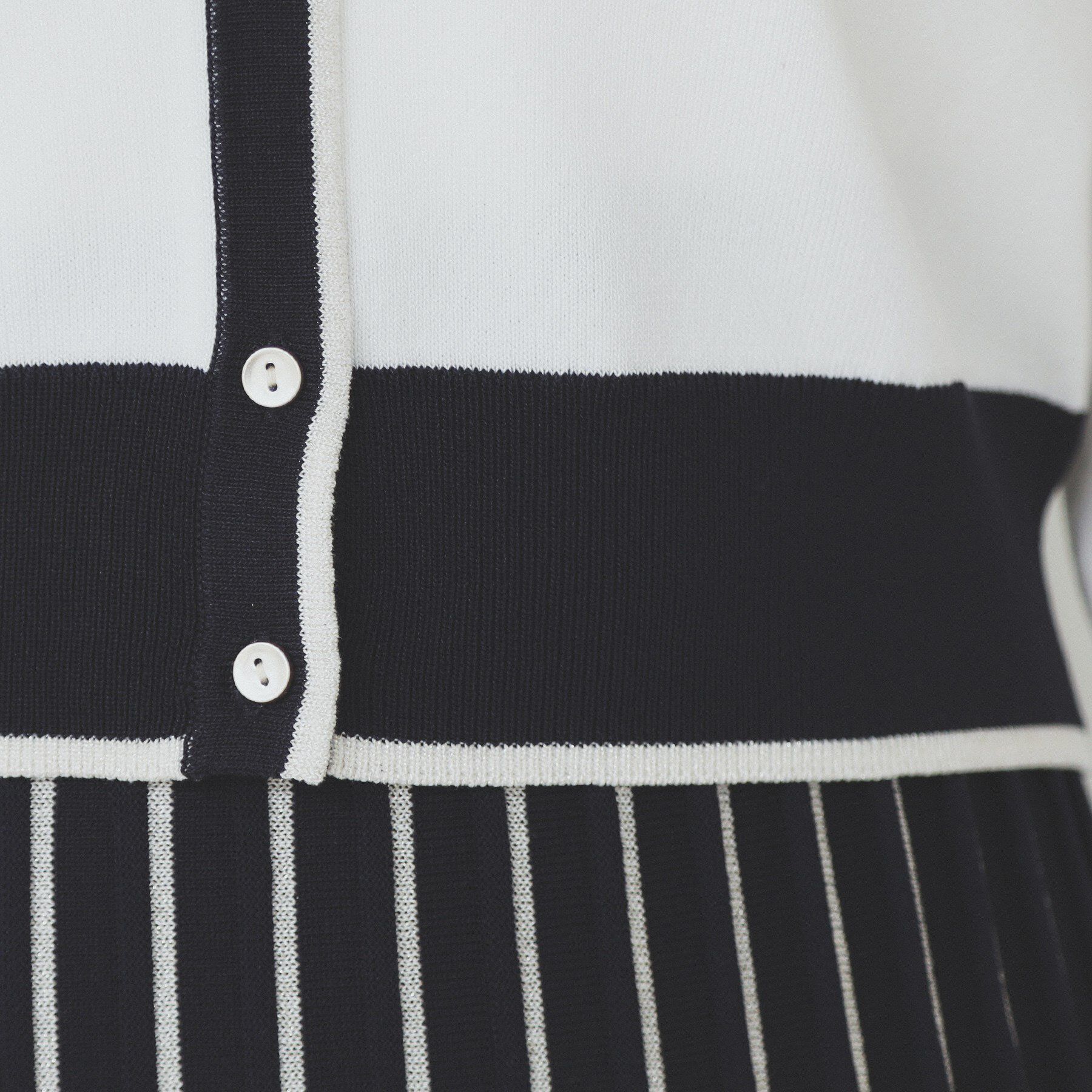 index「《ツインセット》カーディガン&times;バイカラーニットワンピース【洗濯機洗い可/抗ピル】」|スーツ|