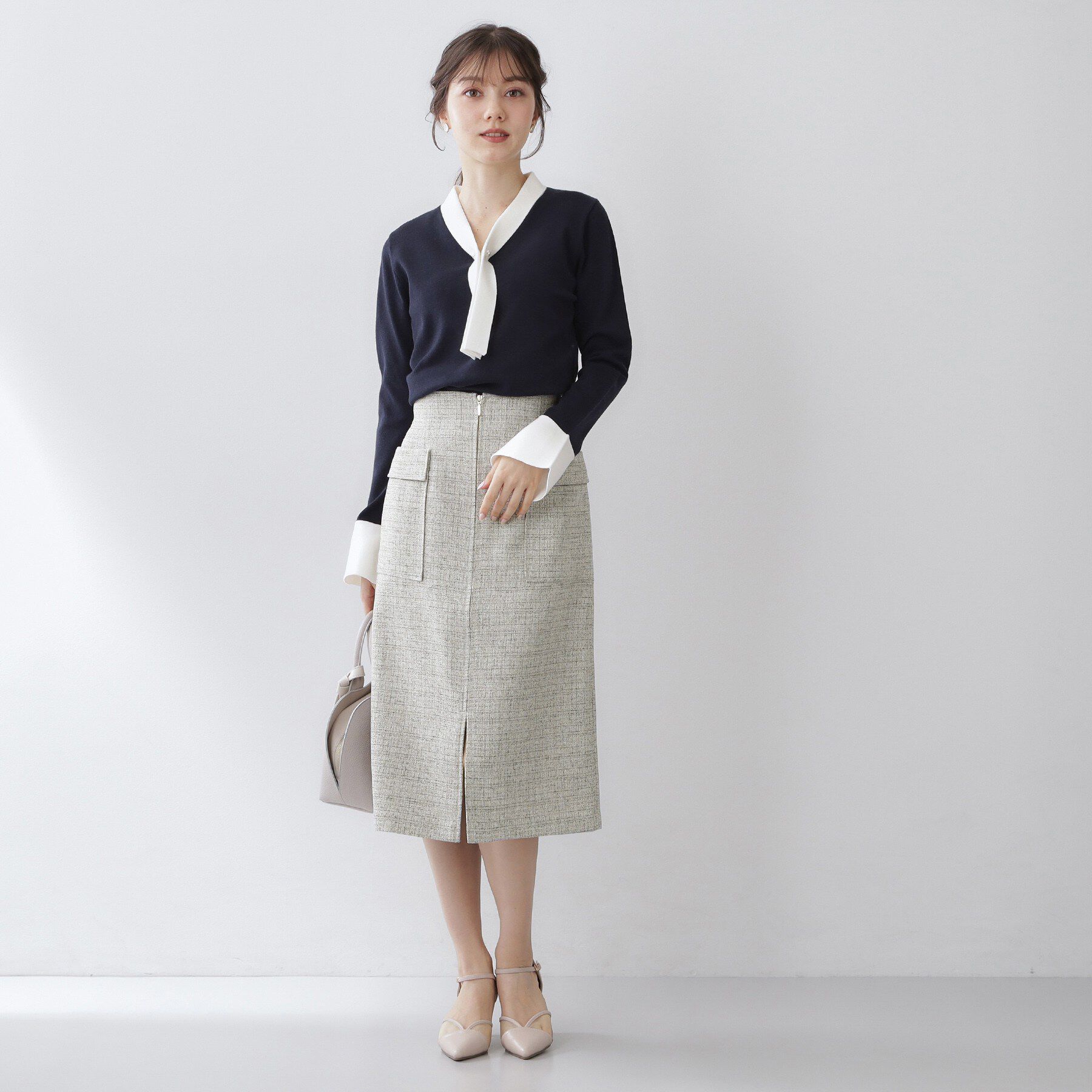 index「フロントジップタイトスカート【洗濯機OK/イージーアイロン】」|スカート|