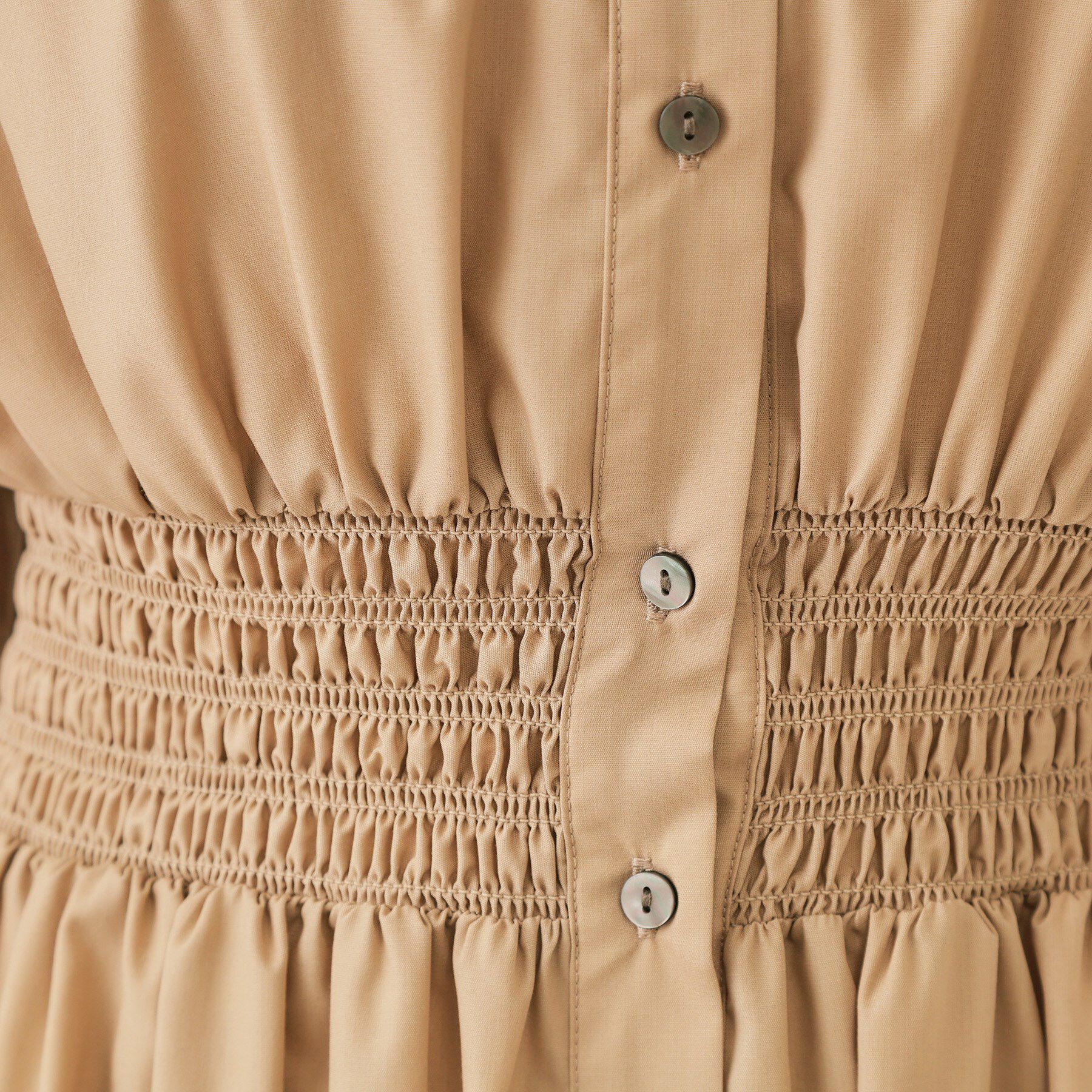 OPAQUE.CLIP「《5色展開》フィット＆フレアシャツワンピース【洗濯機洗い可】」|ワンピース|