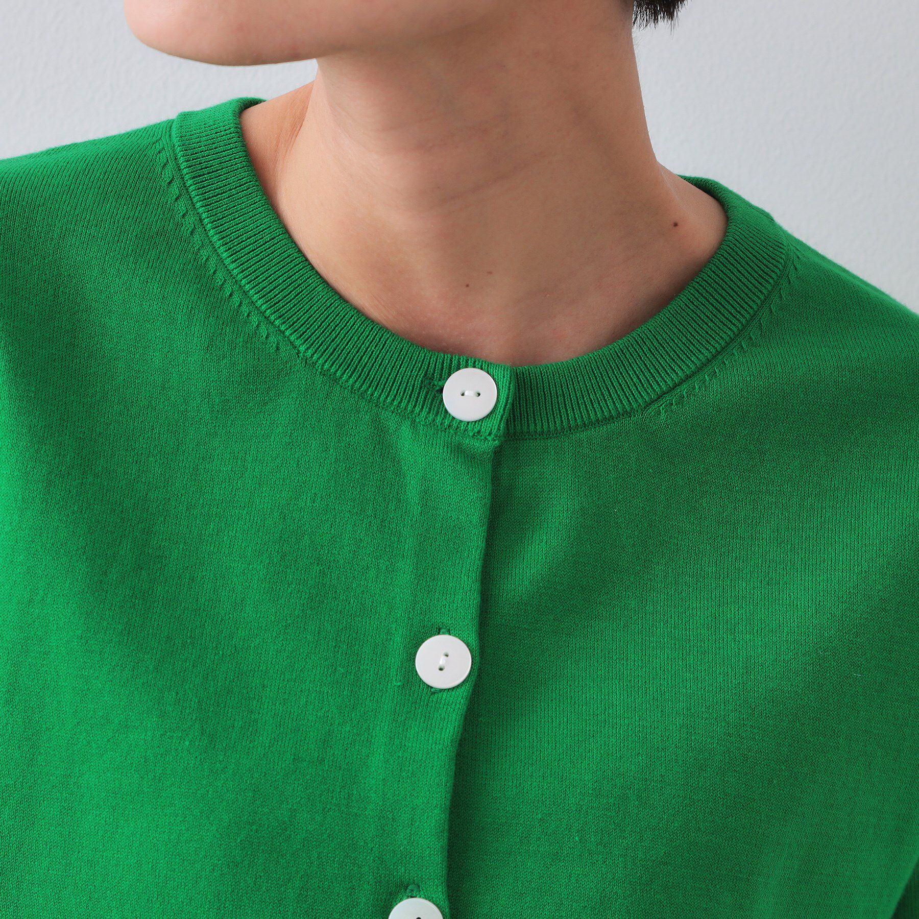 OPAQUE.CLIP「ショートニットカーディガン【UV/洗濯機洗い可】」|カーディガン|